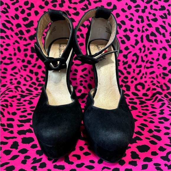 Black Luichiny Suede High Heel Size 7 - Picture 2 of 4